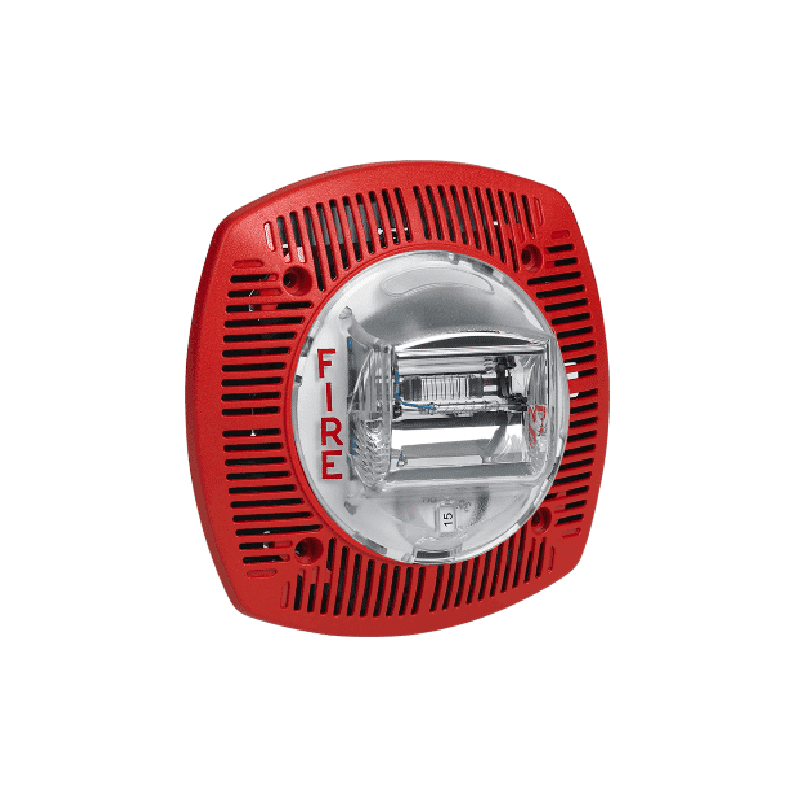 Potter SPKSTR-24WLPR Low Profile Wall Mount Speaker Strobe Red (4890210), UL Listed