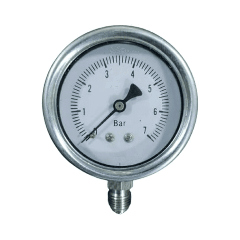 Rajtek Pressure Gauge 0-7Bar, Stainless Steel, 1/2″ NPT, 2-1/2″ Dial (MOQ-2Pcs)