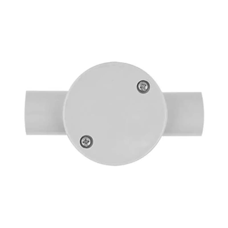 Pvc Junction Boxes White 25 Mm 2Way White (MOQ-15Pcs)