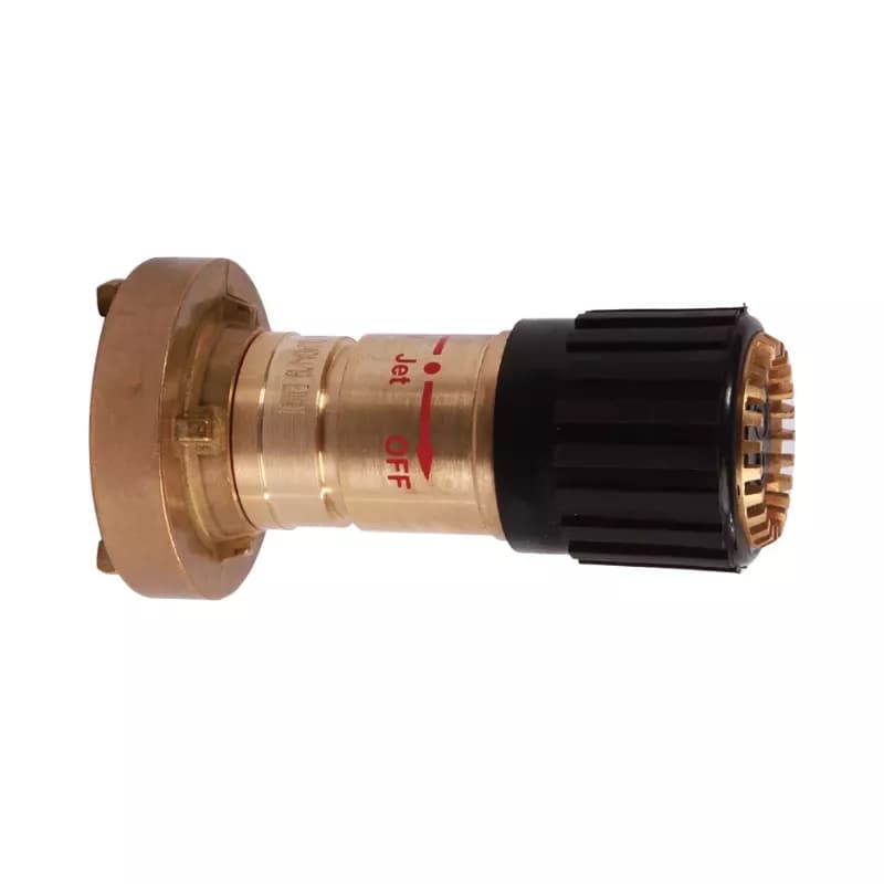 Jiangsu – QLD65AJ 2½″ STORZ Brass Fire Hose Nozzle – Jet/Spray, Dual-Purpose