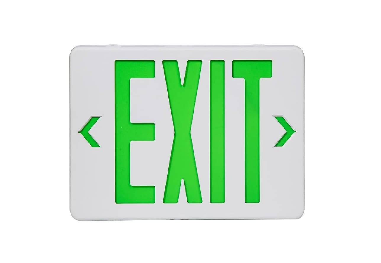 FRONTIER FRN-B5108U-G (Green) SELF CONTAINED CEILING / WALL MOUNTED EXIT LIGHT (MOQ-2 Pcs)
