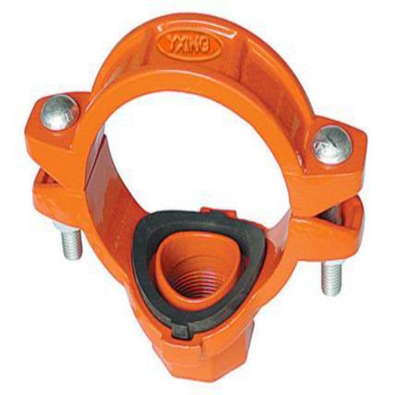Shield – Ductile Iron Grooved Pipe Fittings Threaded Mechanical Tee – SDG-42