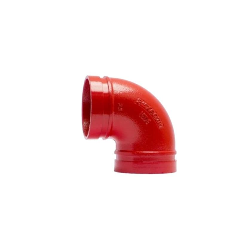 Shield – Ductile Iron Grooved Red Fitting Elbow 90Deg S Type – SDG-105