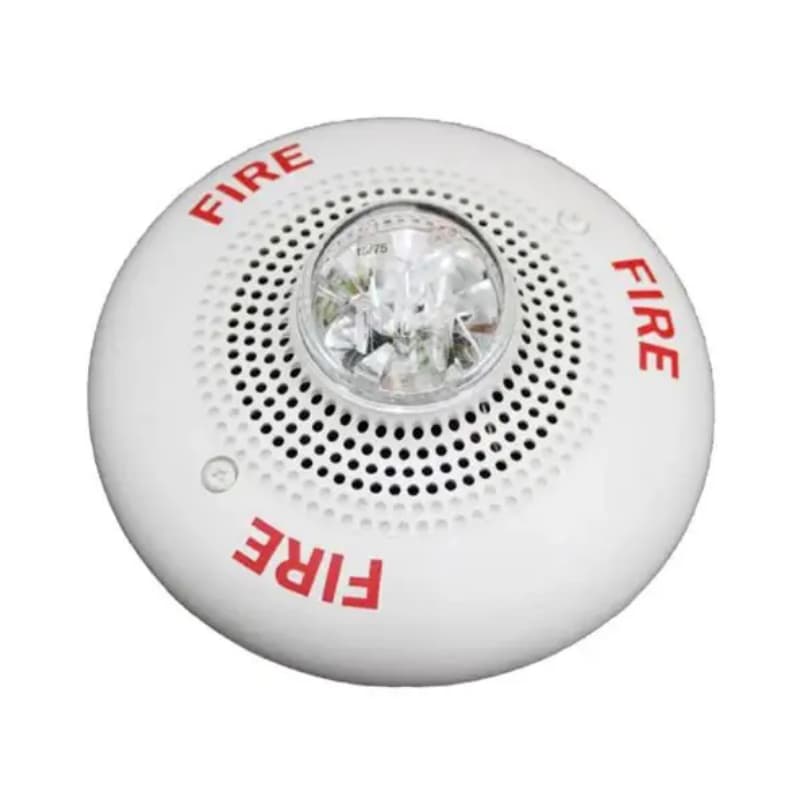 Speaker Strobe, 24Vdc, 15C, White, Clg