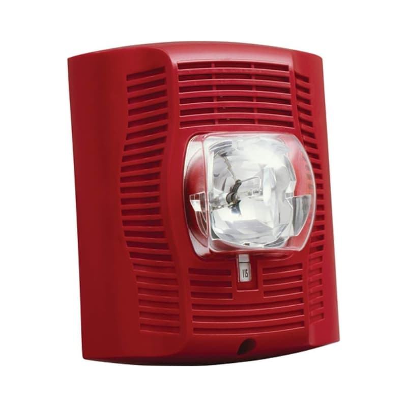 Wall Mount Speaker/Strobe, Red,