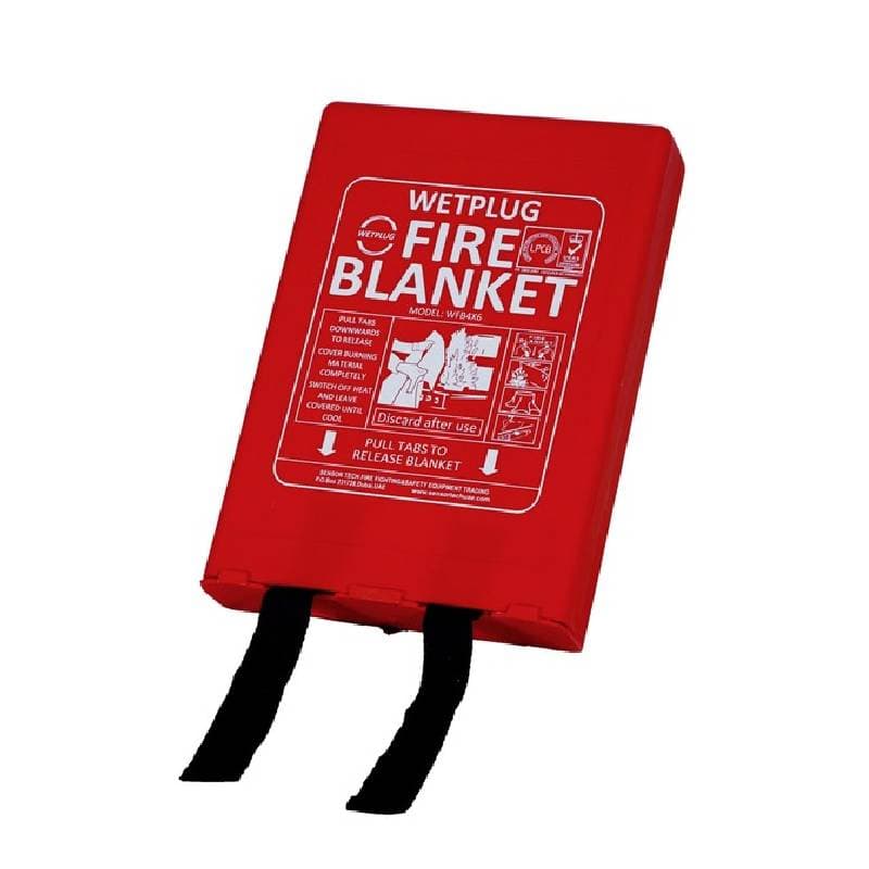 Wetplug – Fire Blanket 4′ x 6′ in PP Box LPCB Approved – WFB4X6