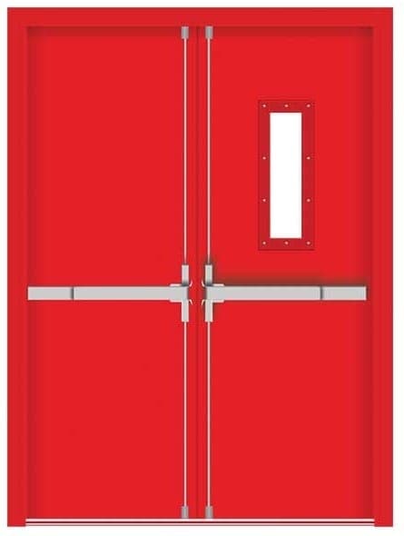 Double Leaf Fire Door: 3 Hour Rated (with 01 Nos Vision Panel)