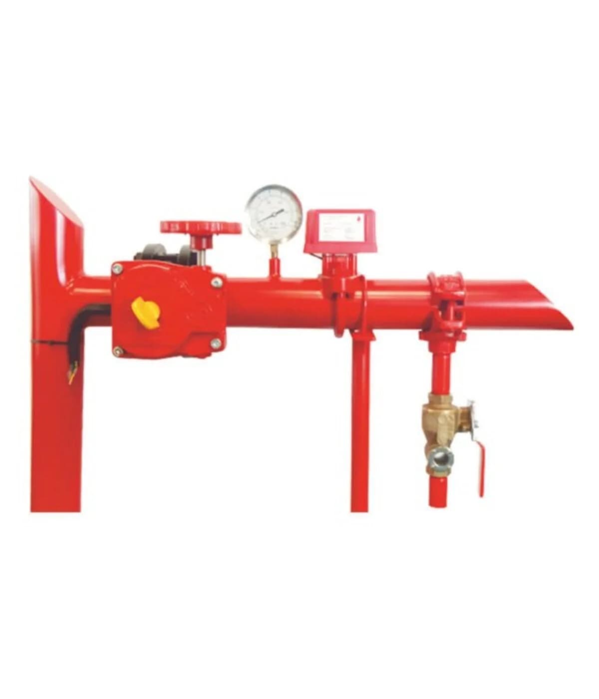 Zone Control Valve Assembly 65 mm
Including the following Accessories:
i) Butterfly Valve, 65 mm
Brand: Fivalco/ GALA
Origin: USA
Certification: UL Listed / FM Approved
ii) Water Flow Switch 65 mm
Brand: Potter/ System Sensor
Origin: USA
Certification: UL Listed
iii) Pressure Gauge
Brand: Winter
Origin: Canada
Certification: UL Listed
iv) Test and Drain Valve 1"
Brand: BH/Giacomini
Origin: Taiwan/China
Certification: UL Listed / FM Approved
v) Check Valve 65 mm
Brand: Fivalco/ GALA
Origin: USA
Certification: UL Listed / FM Approved