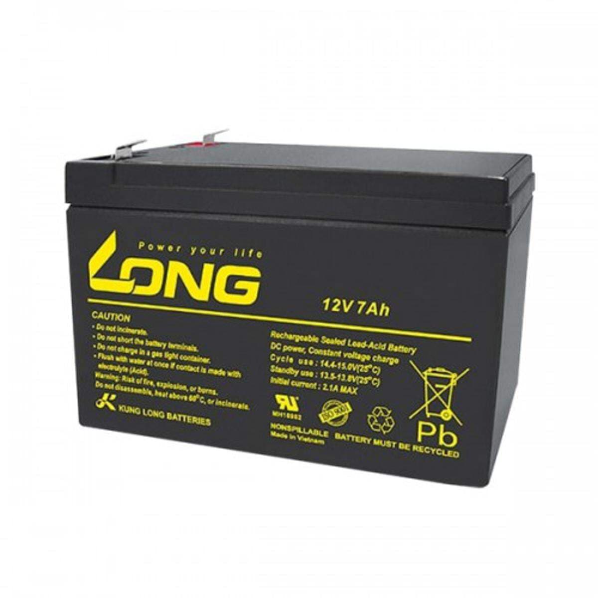 Battery 12V 7.5Ah 
Brand: Unicol/ Long/ Equivalent 
Origin: Korea / Taiwan/ Equivalent