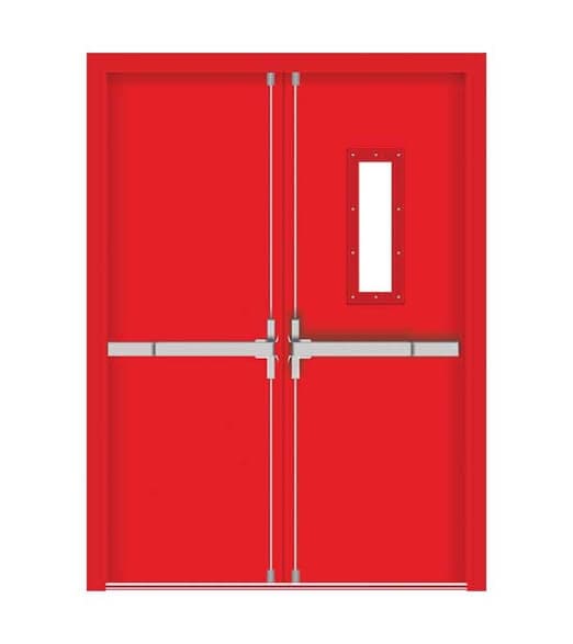 Double Leaf Fire Door: 3 Hour Rated (With 1 Nos. Vision Panel)