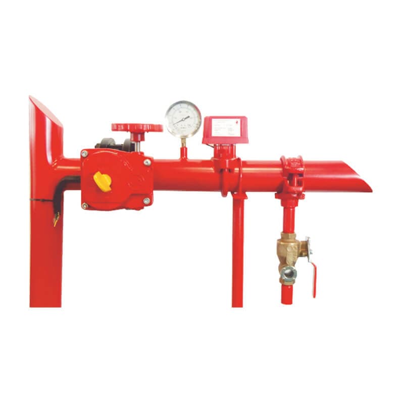 Pressure Reducing Valve (PRV): 200mm (8"):
Globe Type, Ductile Iron Body, Flanged to Class 300 (Allow 600 PSI) 
But to comply UL 300 PSI is the Max Inlet Pressure, Down Stream Set 
At 30-165 PSI,Model: SD-PRV-G