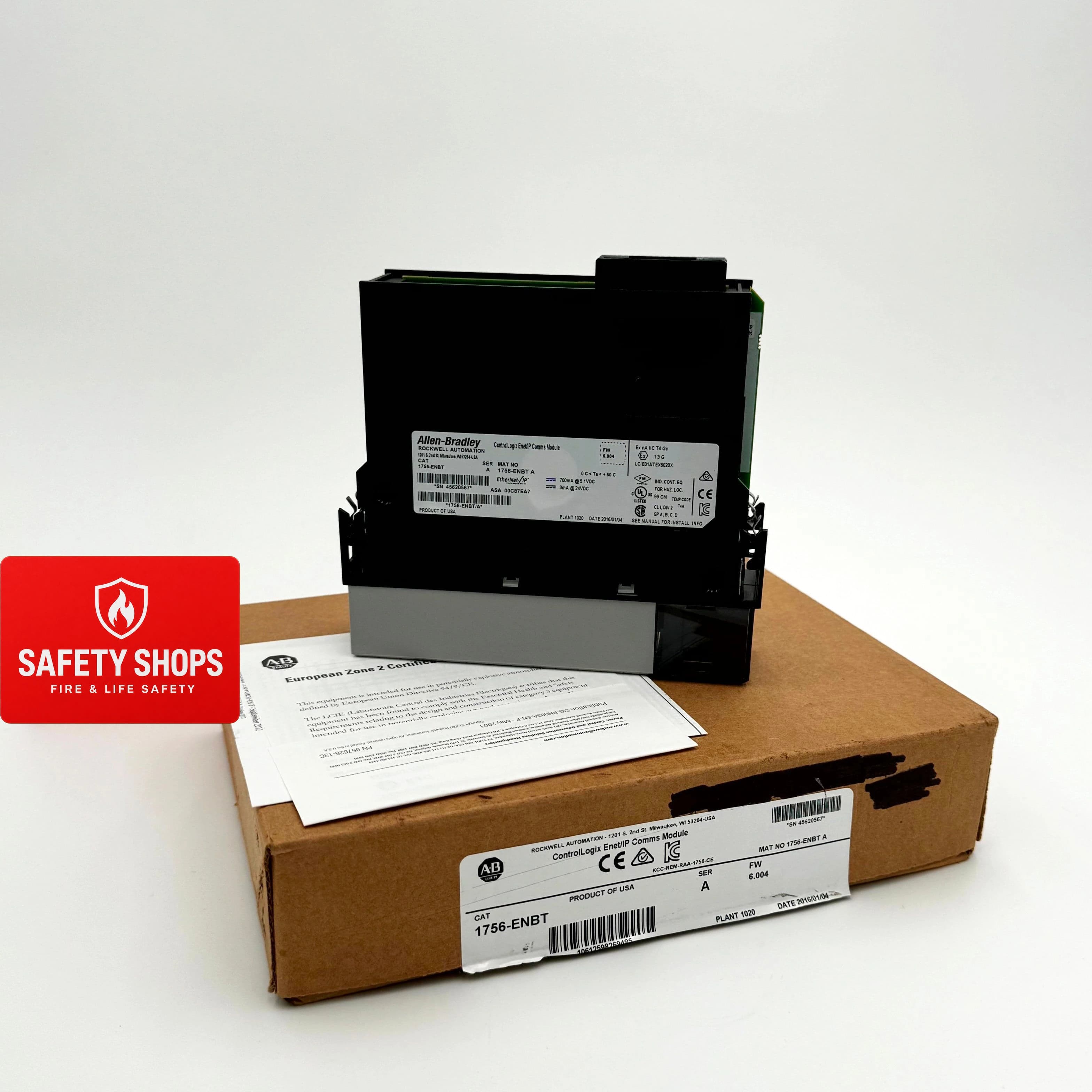 1756-ENBT | Allen-Bradley ControlLogix EtherNet/IP Bridge Module 10/100 Mbps, 64 TCP/IP Connections