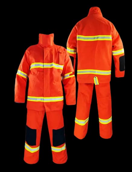 Fireman Training Suit Style-02-Orange | Shelter Four-Layer High-Visibility Suit