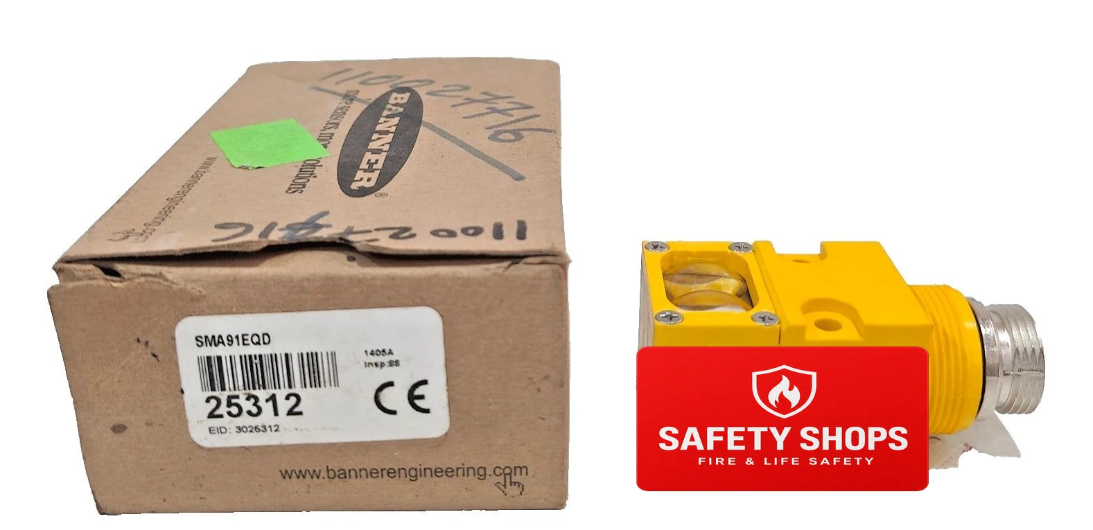 SMA91EQD | Banner Engineering VALU-BEAM 60m Through-Beam Emitter 10–250VAC/VDC QD