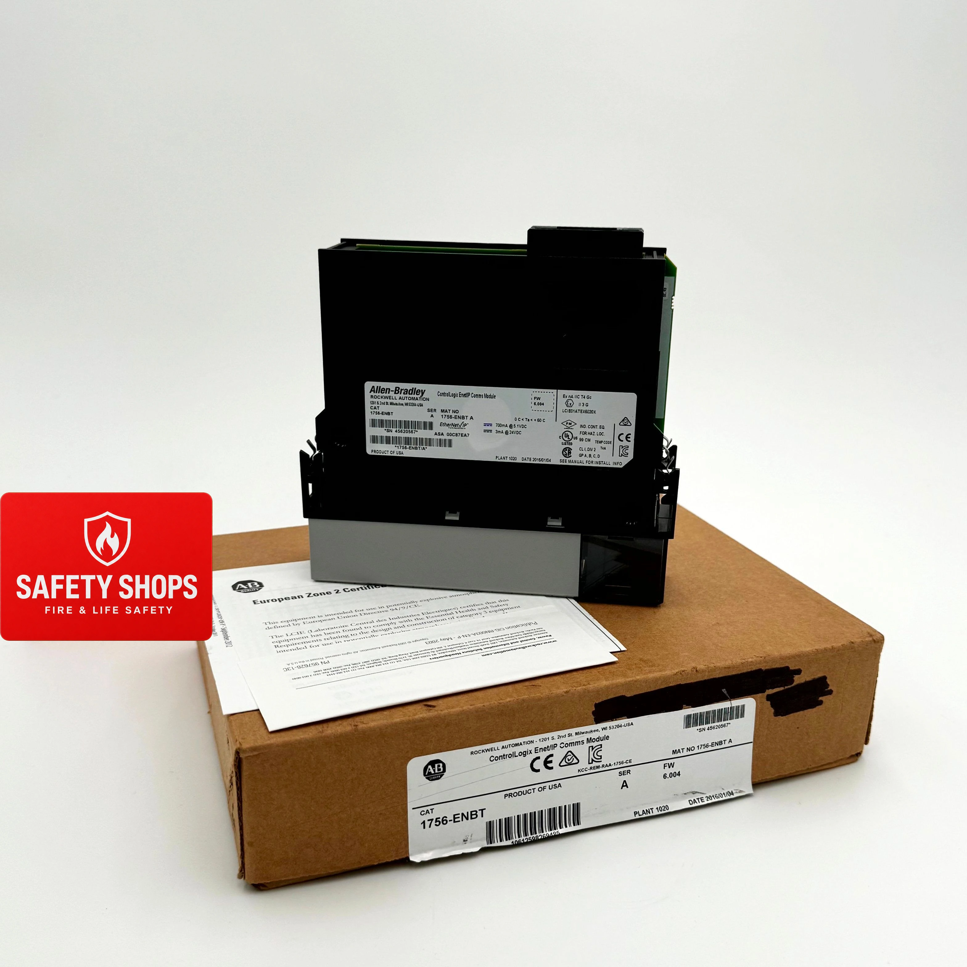 1756-ENBT | Allen-Bradley ControlLogix EtherNet/IP Bridge Module 10/100 Mbps, 64 TCP/IP Connections